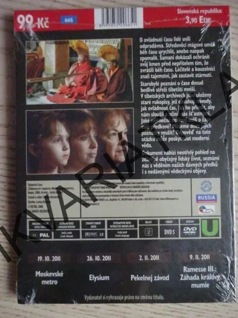 TAJEMSTVÍ ČASU, DVD FILM DOKUMENT