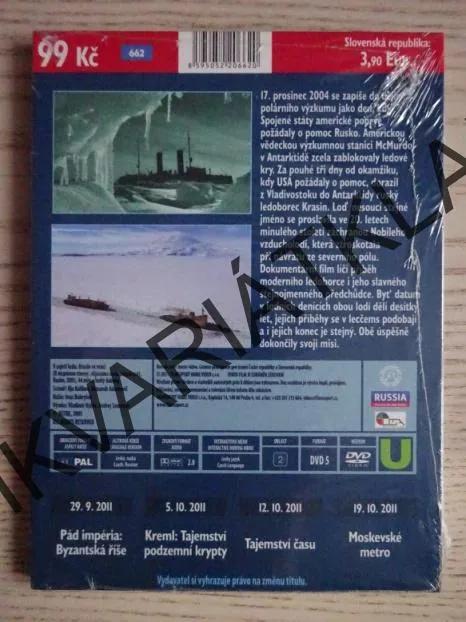 V ZAJETÍ LEDU, KRASIN SE VRACÍ, DVD FILM DOKUMENT