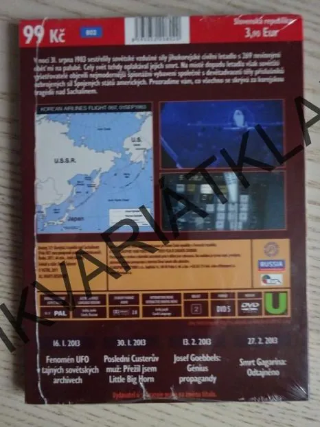 BOEING 747: KOREJSKÁ TRAGÉDIE NAD SACHALINEM, DVD FILM DOKUMENT