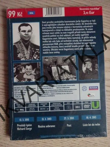 SMRT GAGARINA, DVD FILM DOKUMENT
