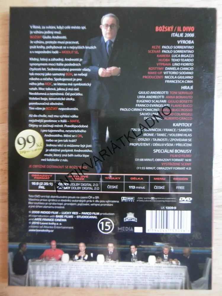 BOŽSKÝ, DVD FILM 