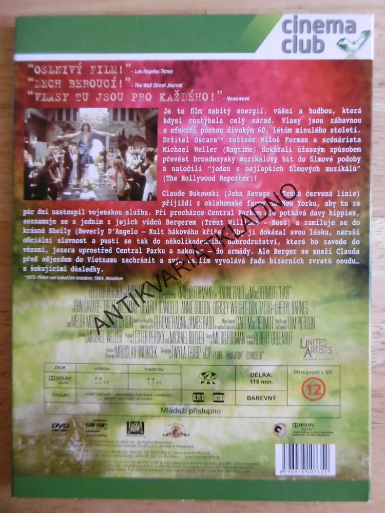 VLASY, DVD FILM 