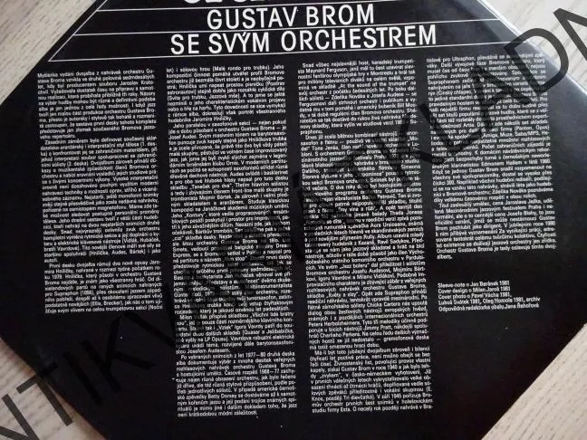 POZDRAV ORCHESTRU, GUSTAV BROM SE SVÝM ORCHESTREM, 2X LP