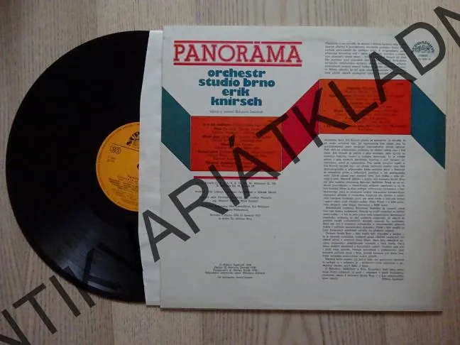 PANORÁMA, ORCHESTR STUDIO BRNO, ERIK KNIRSCH, LP