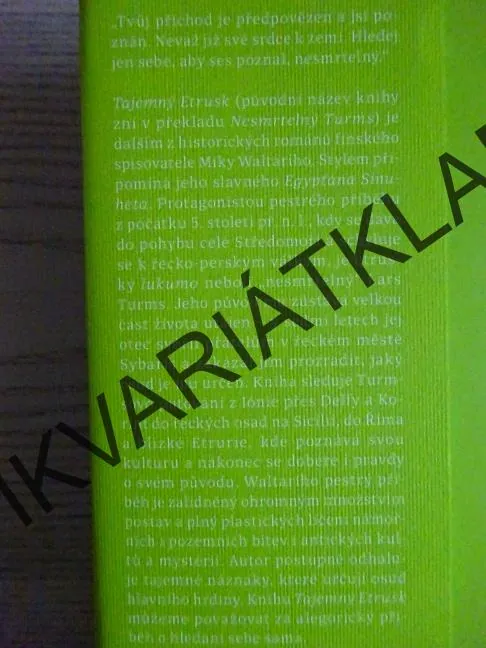 TAJEMNÝ ETRUSK, MIKA WALTARI, **an