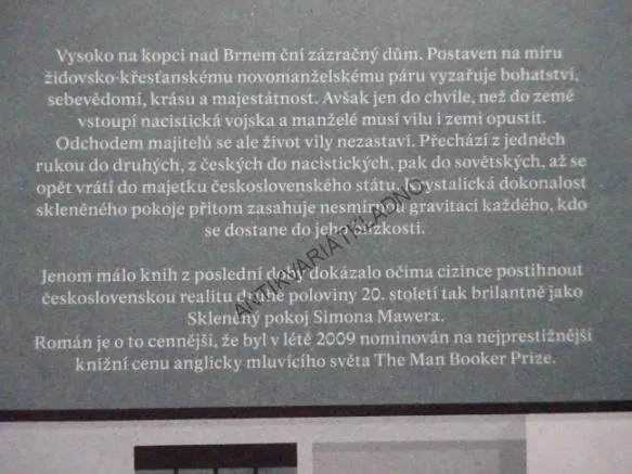 SKLENĚNÝ POKOJ, SIMON MAWER, **an