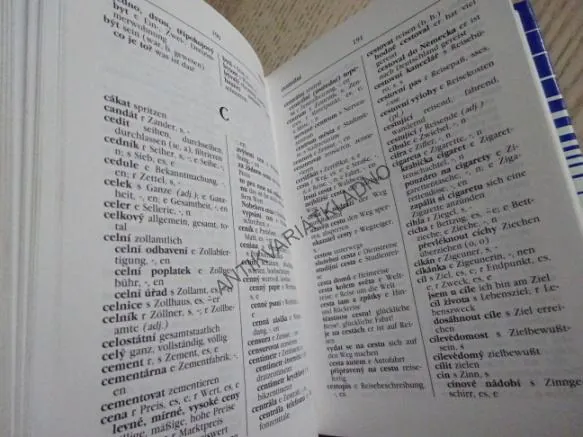 NĚMECKO-ČESKÝ, ČESKO-NĚMECKÝ SLOVNÍK, **an