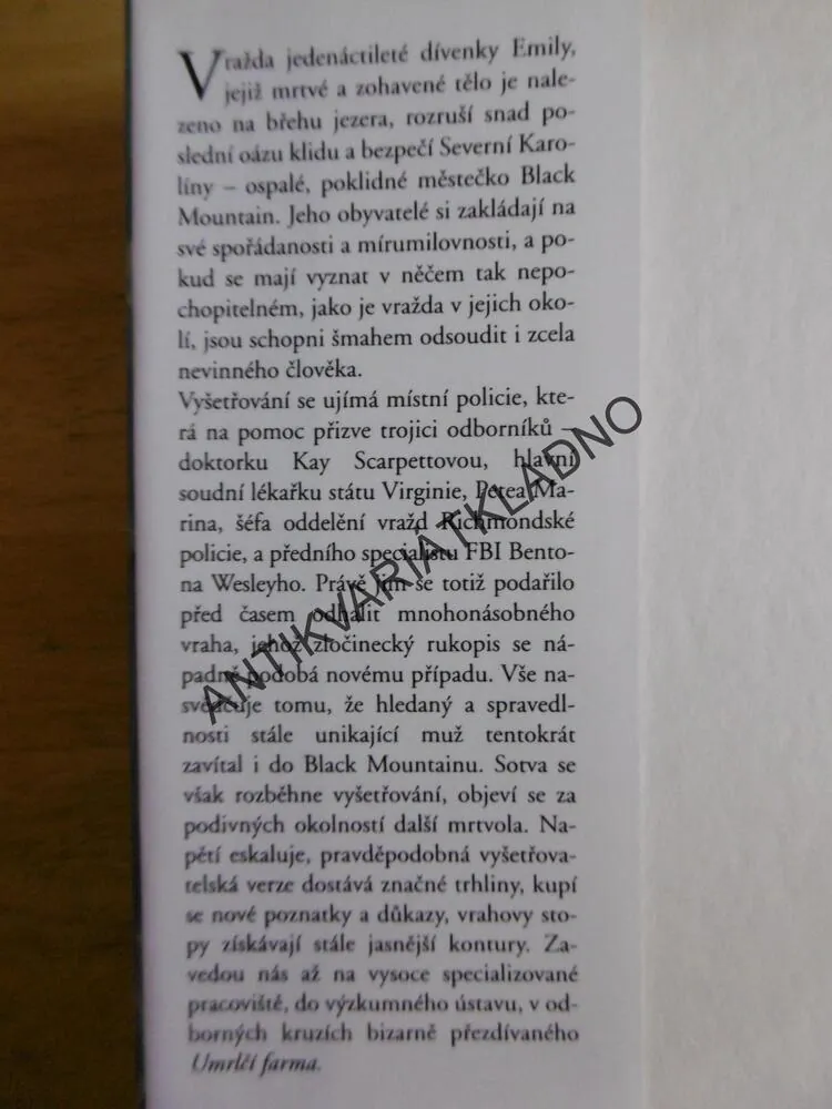ZA ŘEKOU STYX, PATRICIA CORNWELLOVÁ, **an