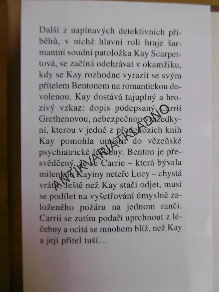 OHNISKO POŽÁRU, PATRICIA CORNWELLOVÁ