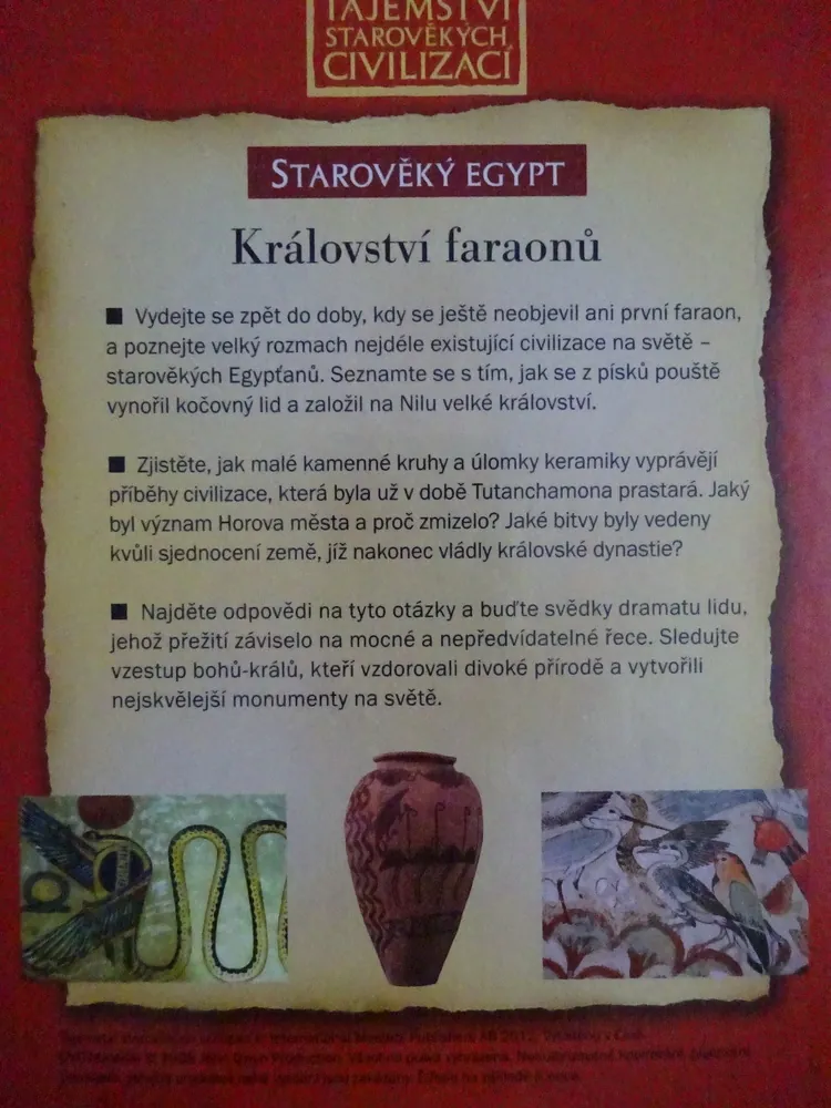 KRÁLOVSTVÍ FARAONŮ, ODHALOVÁNÍ ZÁHAD MINULOSTI, DVD FILM DOKUMENT