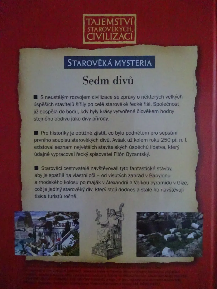 SEDM DIVŮ, KRÁSY STAROVĚKÉHO SVĚTA, DVD FILM DOKUMENT