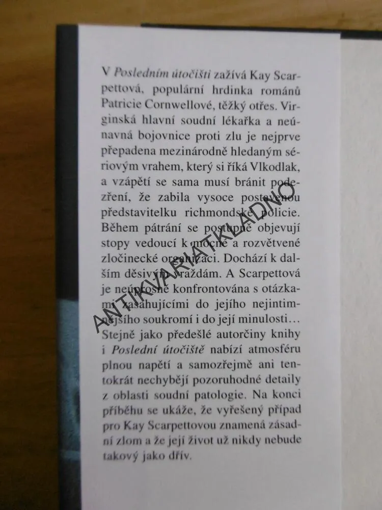 POSLEDNÍ ÚTOČIŠTĚ, PATRICIA CORNWELLOVÁ