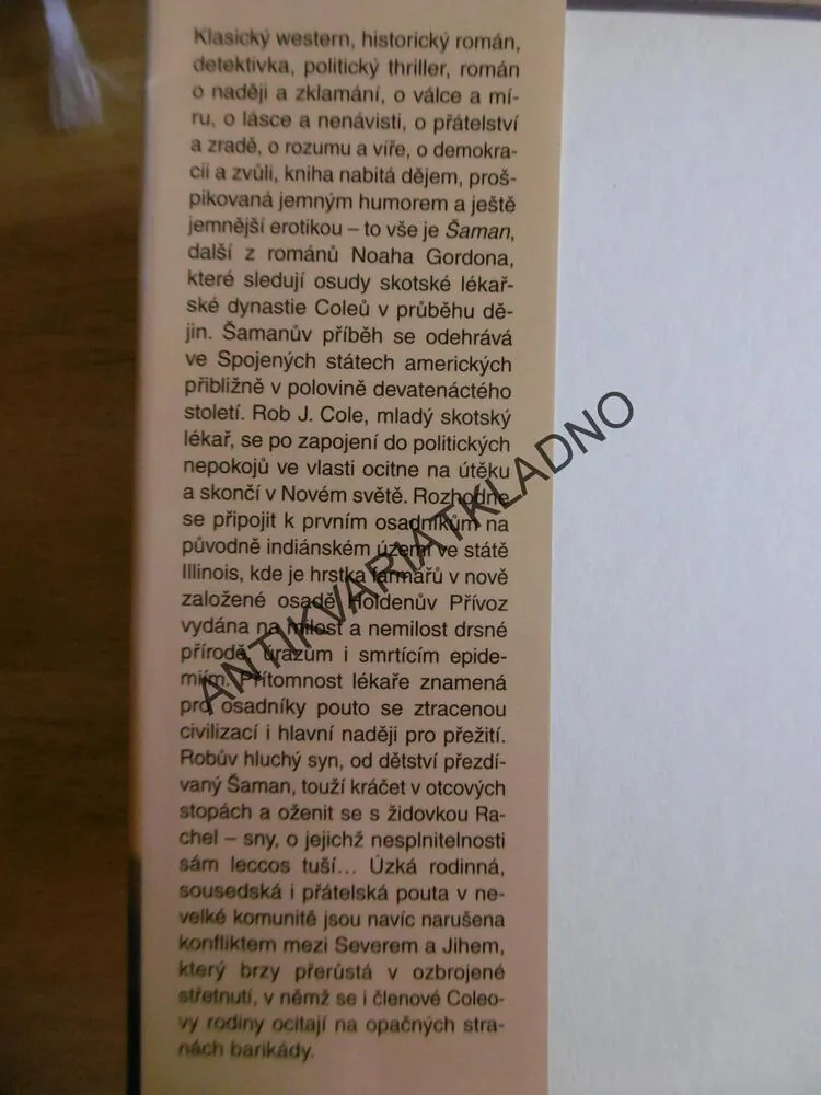 ŠAMAN, NOAH GORDON, **an