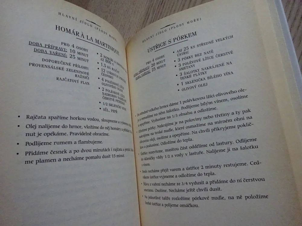 RECEPTY A MENU MICHELA MINTIGNACA, PROVENSÁLSKÉ RECEPTY, **an