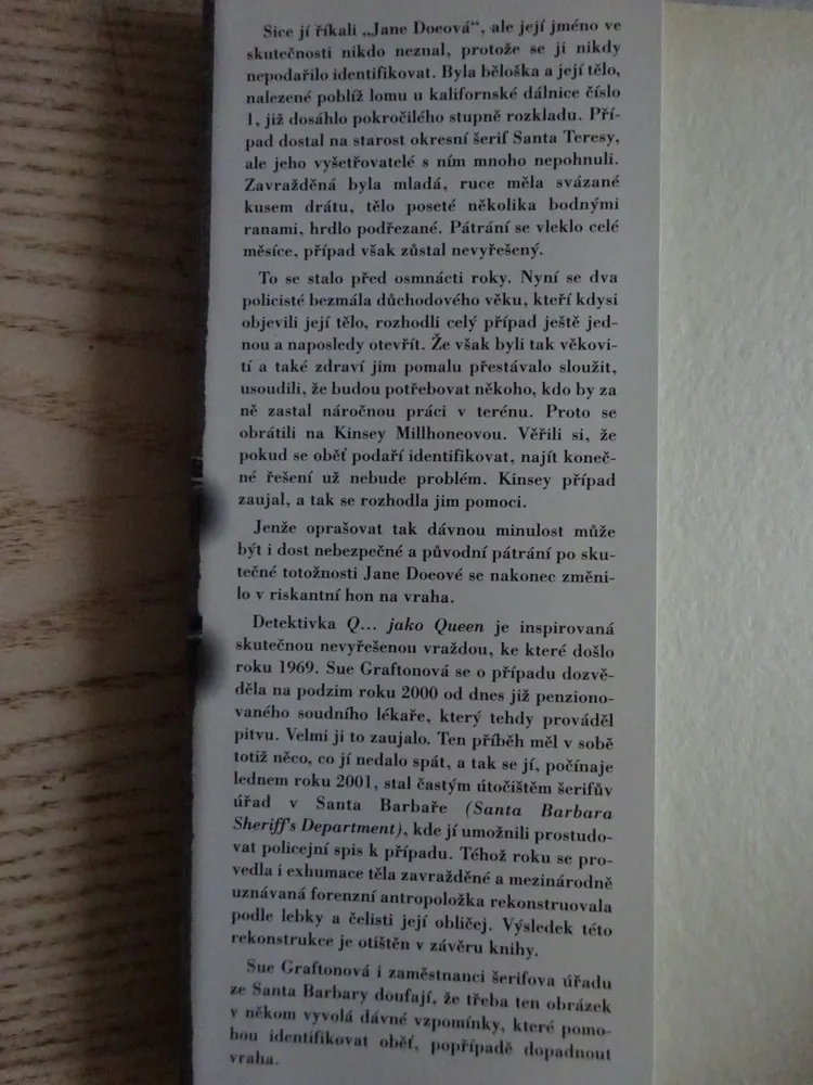 Q... JAKO QUEEN, SUE GRAFTONOVÁ, THRILLER, **an