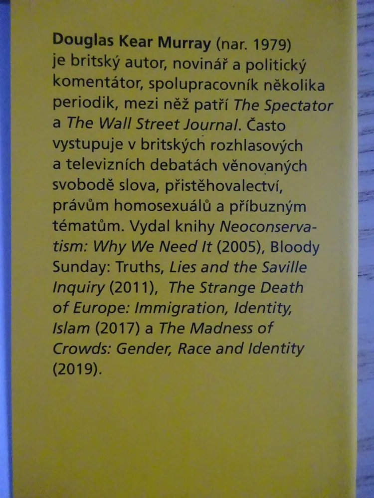 ŠÍLENSTVÍ DAVŮ, DOUGLAS MURRAY, **an