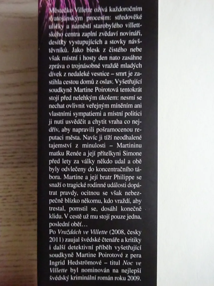 NOC VE VILLETTE, INGRID HEDSTRÖMOVÁ, **an