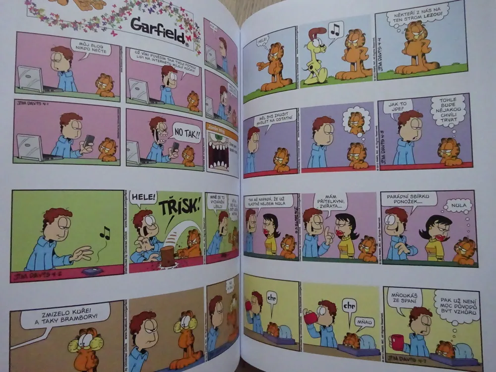 GARFIELD JDE DO RÁJE, JIM DAVIS, **an