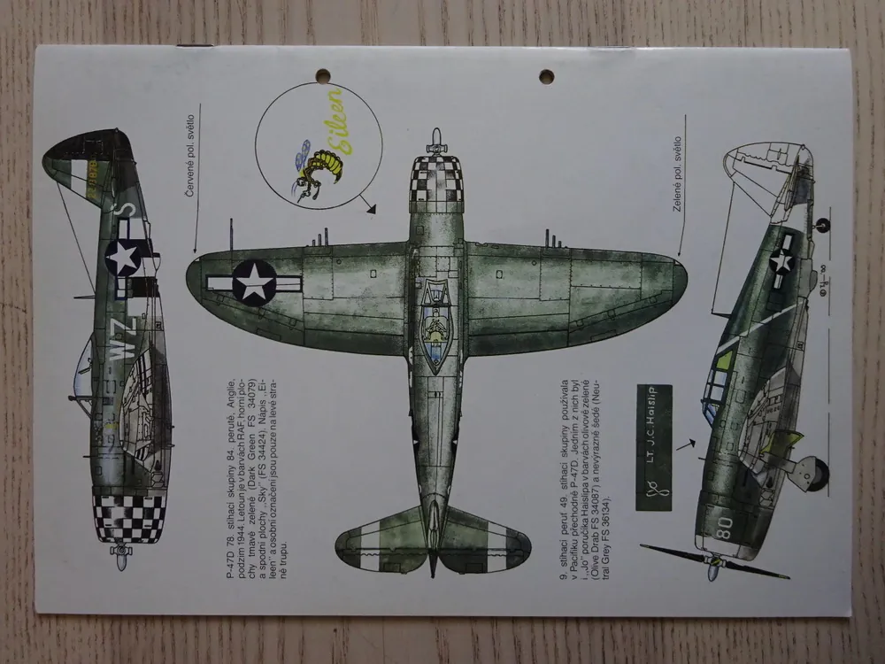 REPUBLIC P-47, THUNDERBOLT, MODELPRES 1
