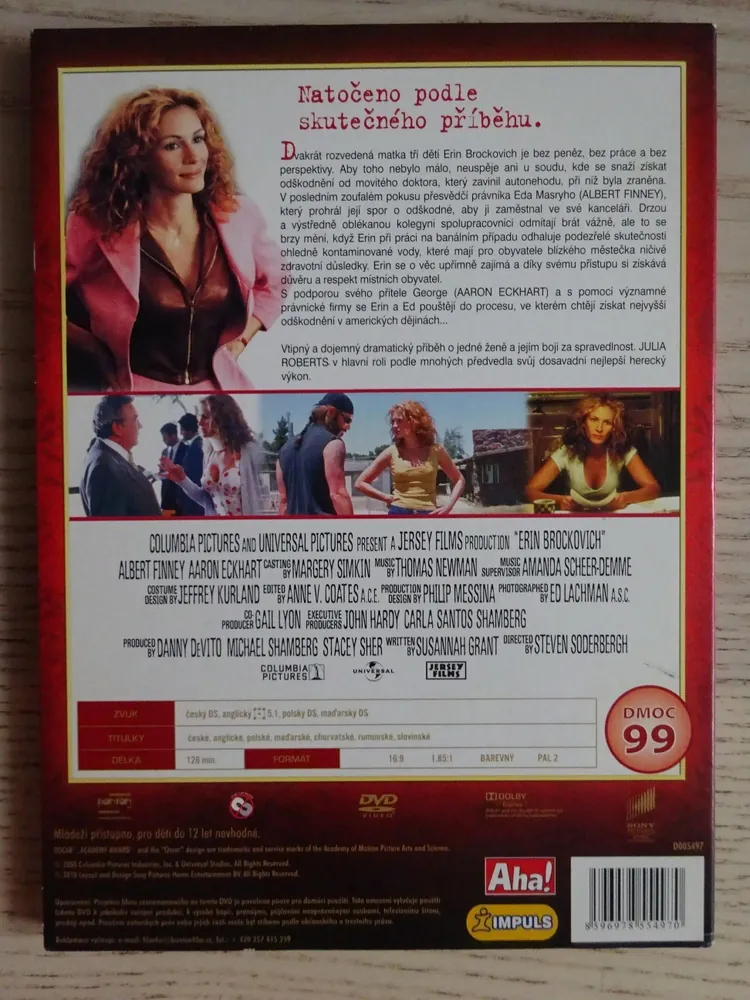 ERIN BROKOVICH, DVD FILM