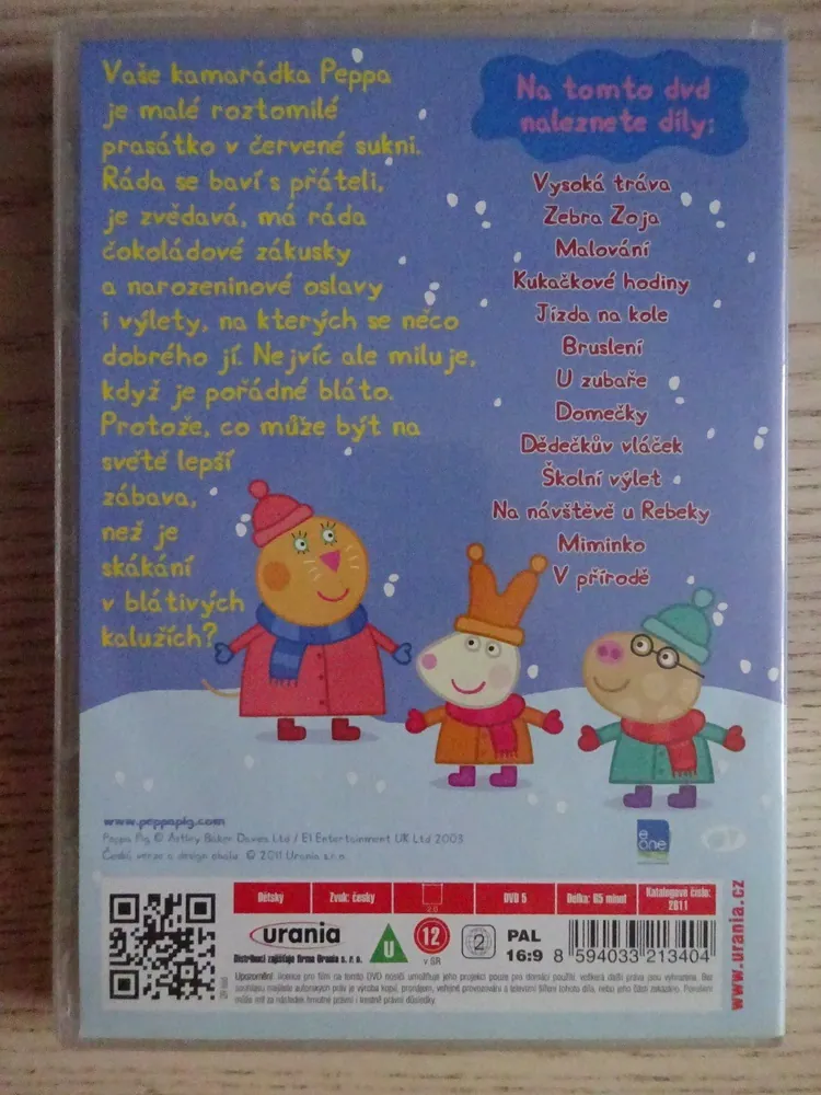 PRASÁTKO PEPPA, BRUSLENÍ, DVD FILM