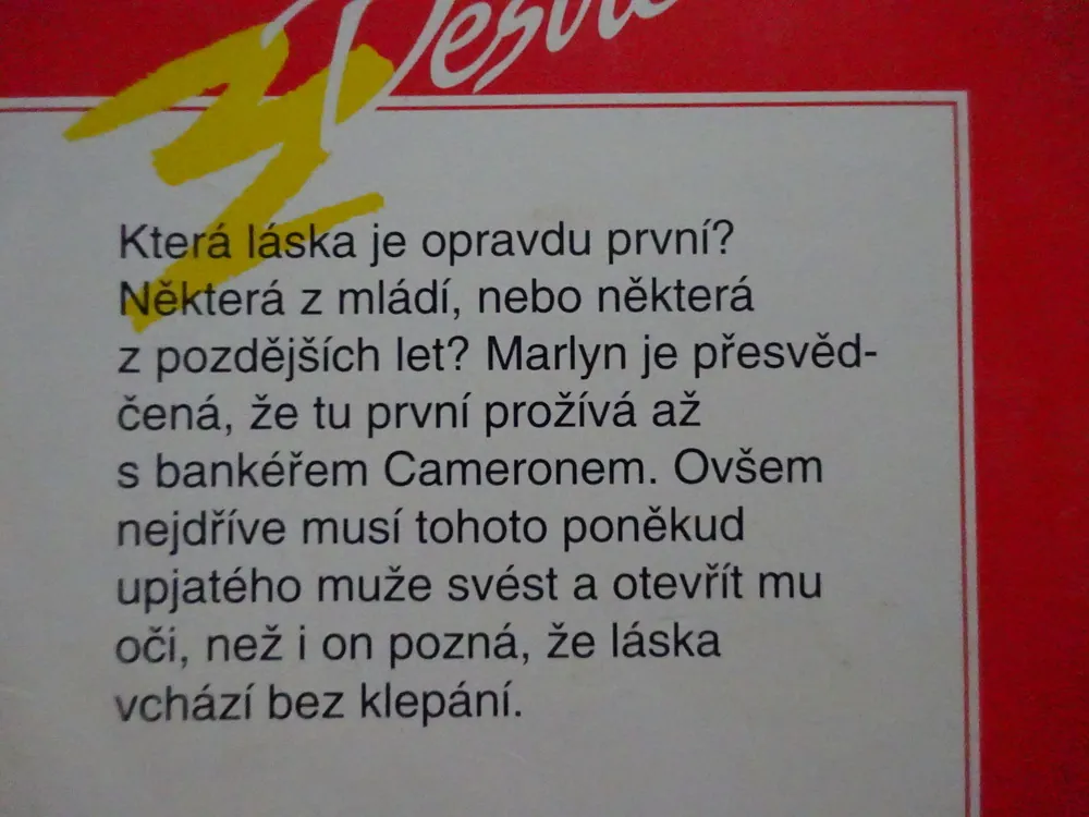 PRVNÍ LÁSKA, DIANA PALMEROVÁ, **an