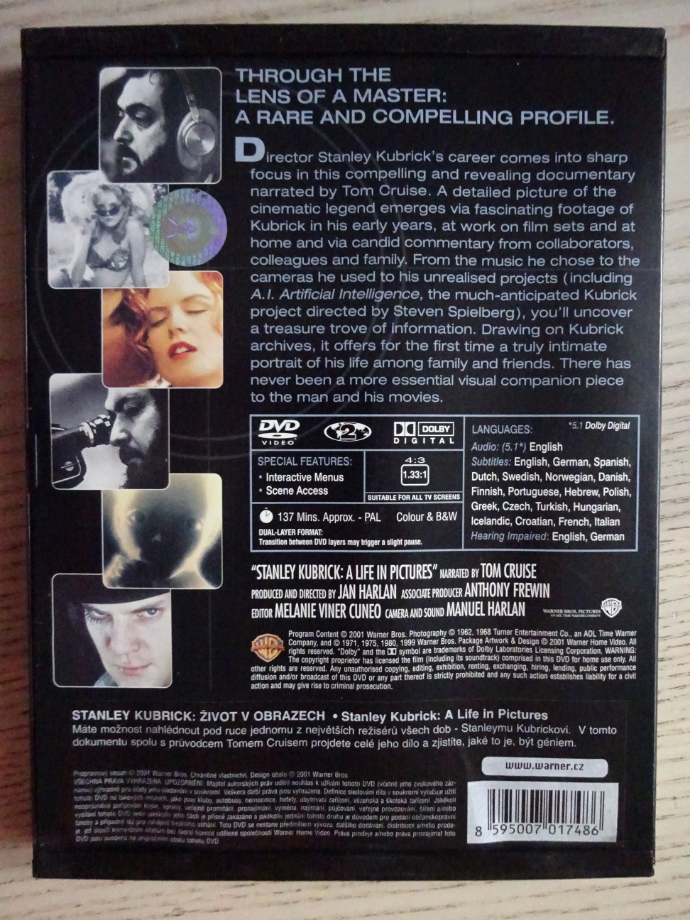 STANLEY KUBRICK, A LIFE IN PICTURES, DVD FILM