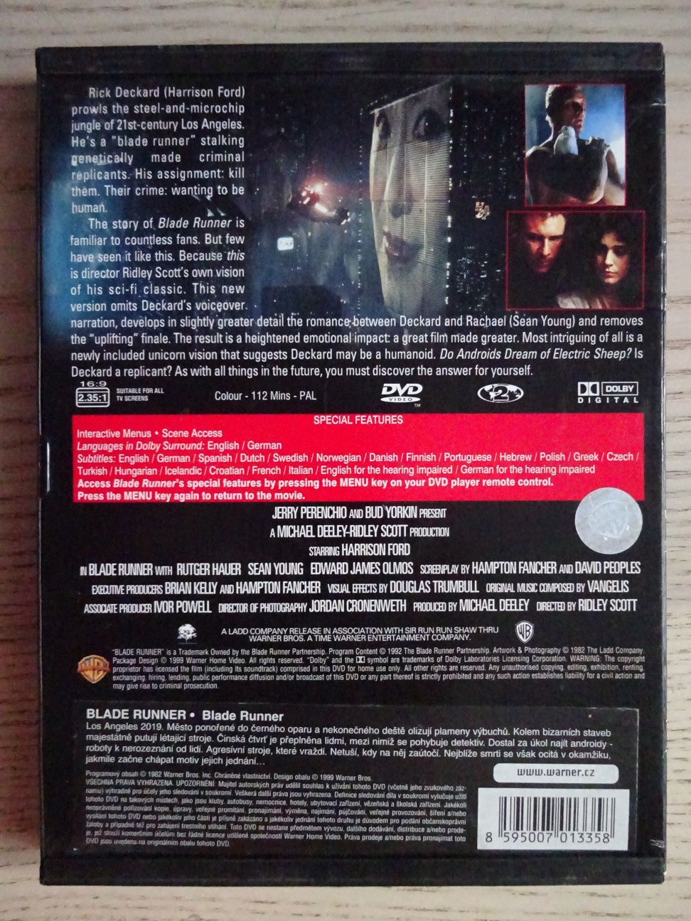 BLADE RUNNER, DVD FILM