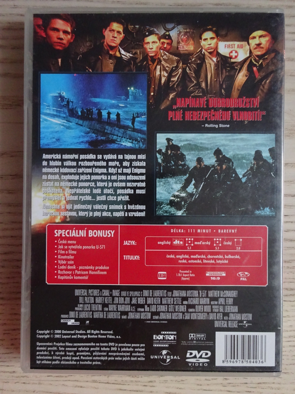 PONORKA US 71, DVD FILM