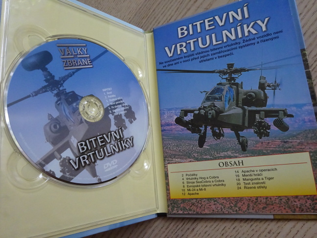BITEVNÍ VRTULNÍKY, DOKUMENT DVD FILM,