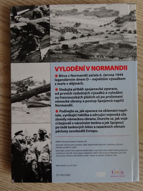 VYLODĚNÍ V NORMANDII, DOKUMENT DVD FILM