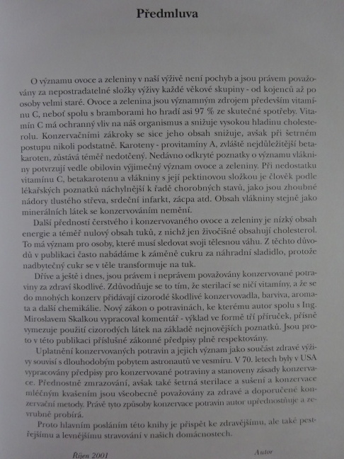 KONZERVOVÁNÍ V DOMÁCNOSTI, JAROSLAV BALAŠTÍK, **an