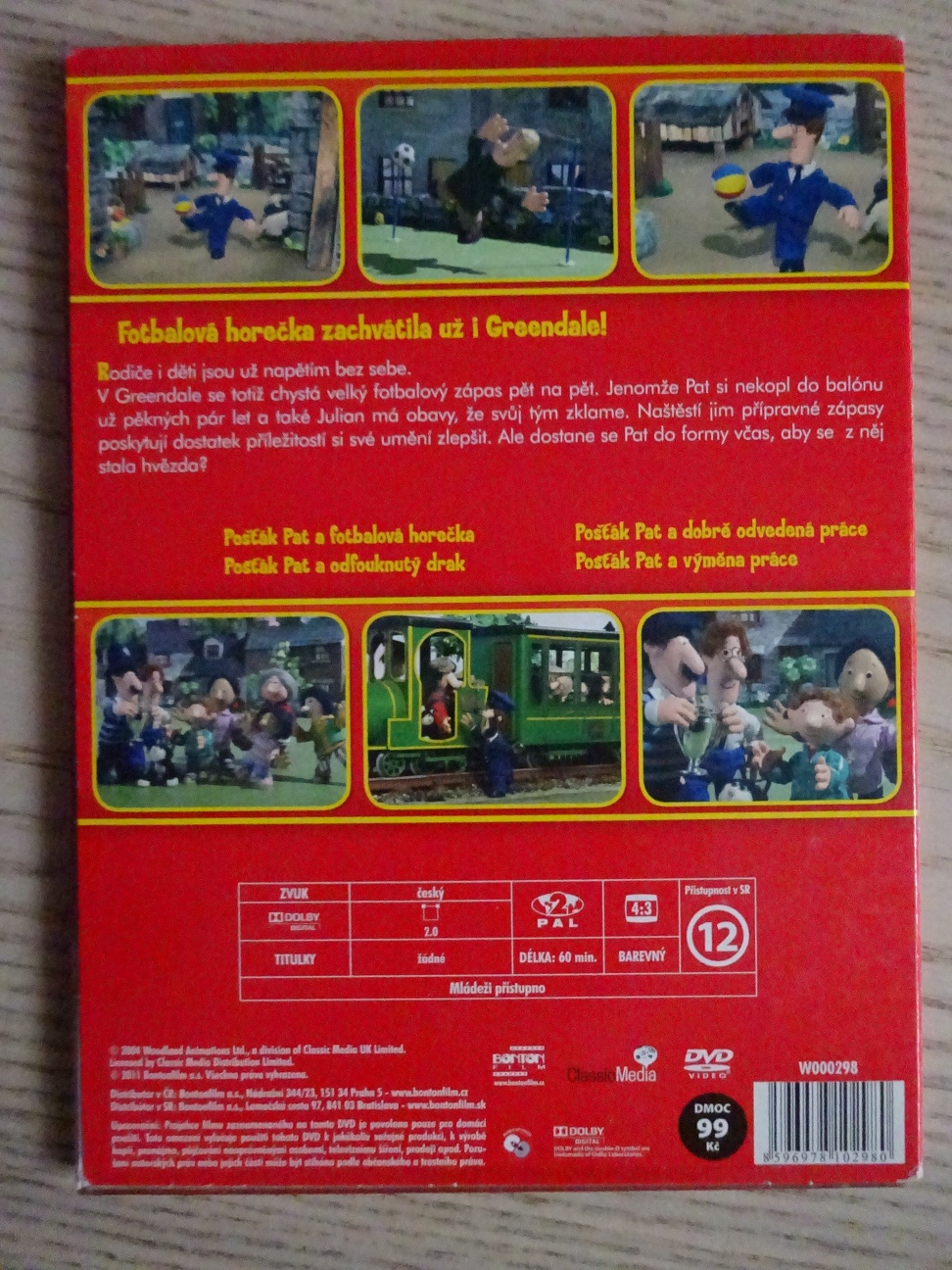 POŠŤÁK PAT, FOTBALOVÁ HOREČKA, DVD FILM