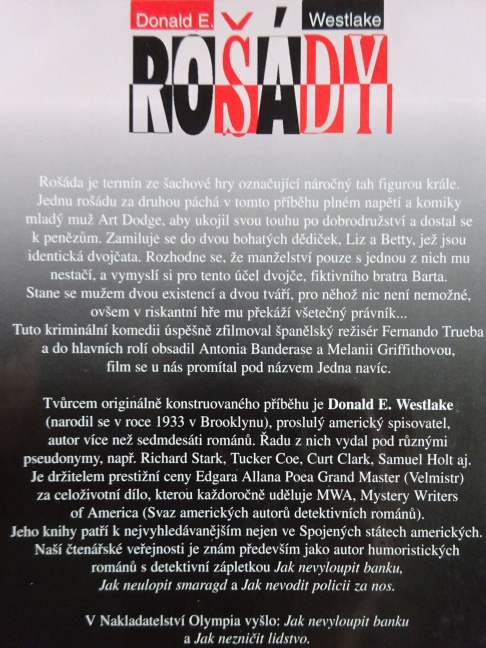 ROŠÁDY, DONALD E. WESTLAKE, **an