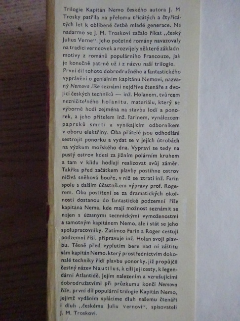 KAPITÁN NEMO, 1-3, J. M. TROSKA, M. NOVÁK, 1969, **an