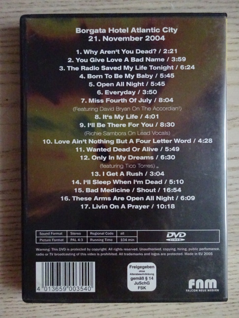 BON JOVI, LIVE, DVD HUDBA