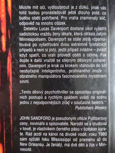 OČI OBĚTI, JOHN SANDFORD, **an