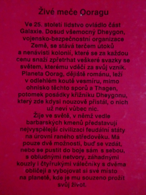 ŽIVÉ MEČE OORAGU, JAROSLAV JIRAN, **an