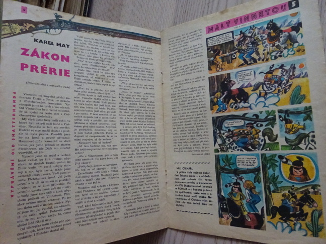 OHNÍČEK 7/1966, KOMIKS, NEPRAKTA, SEKORA, BURIAN
