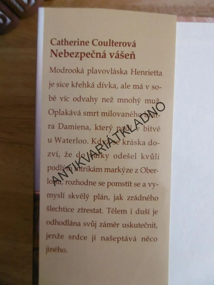 NEBEZPEČNÁ VÁŠEŇ, CATHERINE COULTER, Coulterová, **an