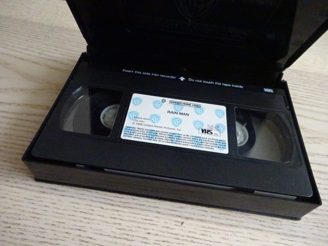 RAIN MAN, DUSTIN HOFFMAN, TOM CRUISE, VHS VIDEOKAZETA