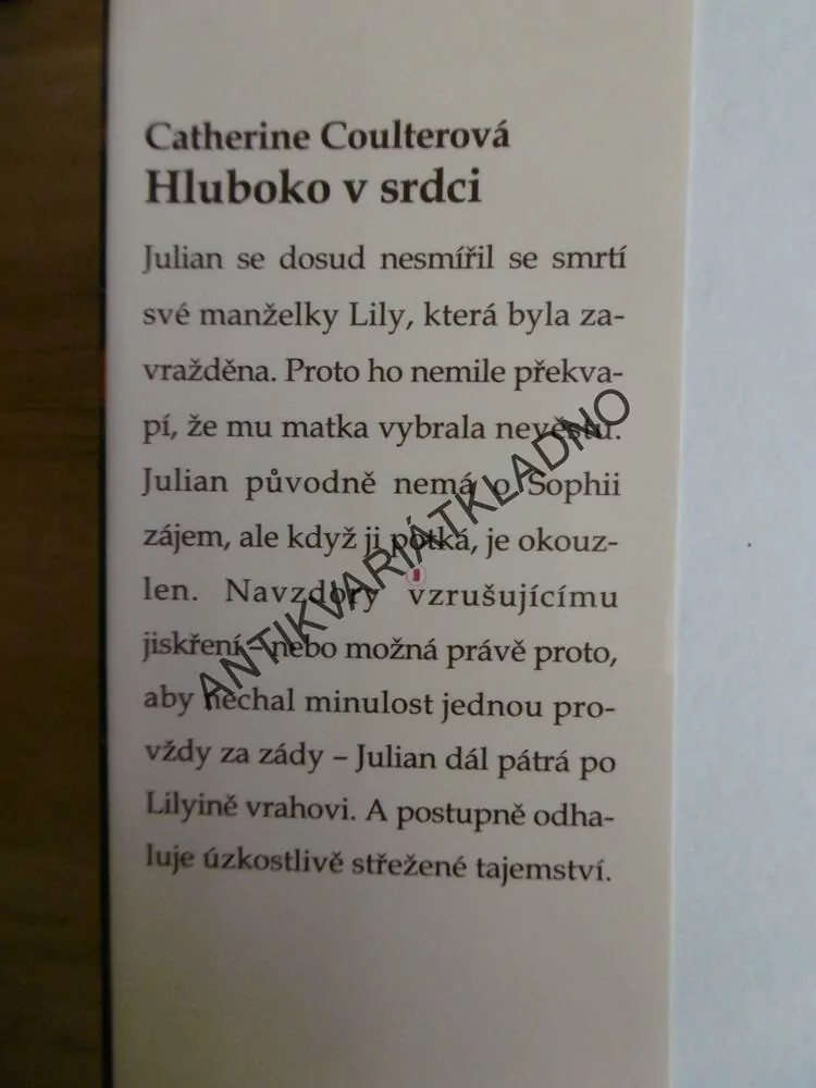 HLUBOKO V SRDCI, CATHERINE COULTER