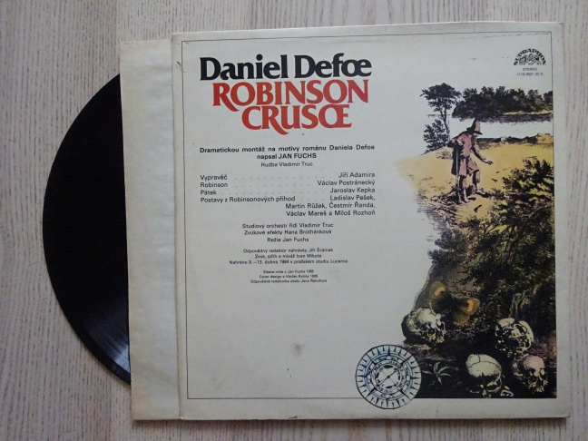 ROBINSON CRUSOE, DANIEL DEFOE, 2X LP MLUVENÉ SLOVO