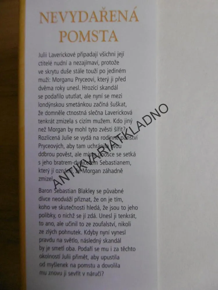 NEVYDAŘENÁ POMSTA, SABRINA JEFFRIES