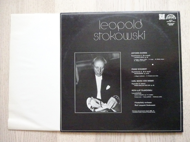 LEOPOLD STOKOWSKI, DVOŘÁK, SCHUBERT, ČAJKOVSKIJ, WEBER, LOUSKÁČEK, NOVOSVĚTSKÁ, AJ. LP