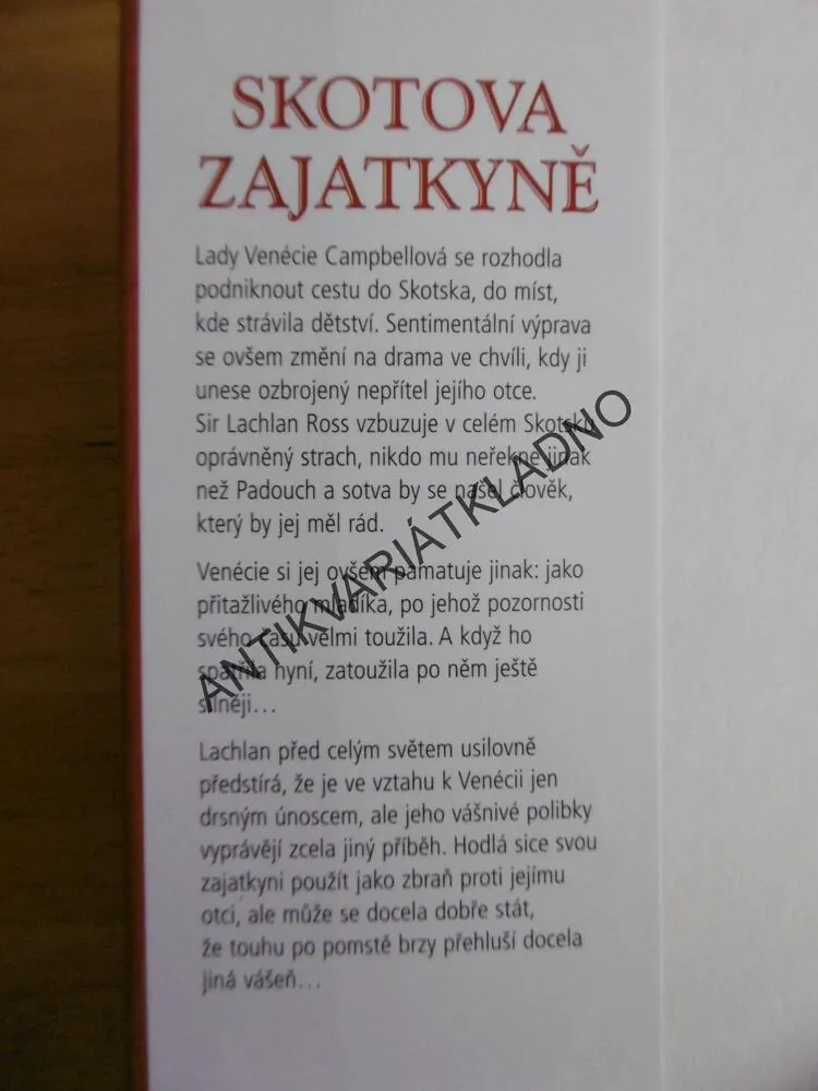 SKOTOVA ZAJATKYNĚ, SABRINA JEFFRIES