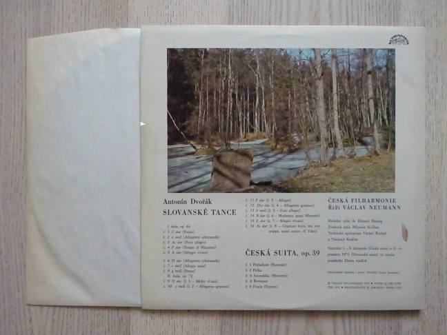 ANTONÍN DVOŘÁK, SLOVANSKÉ TANCE, ČESKÁ SUITA, 2X, LP