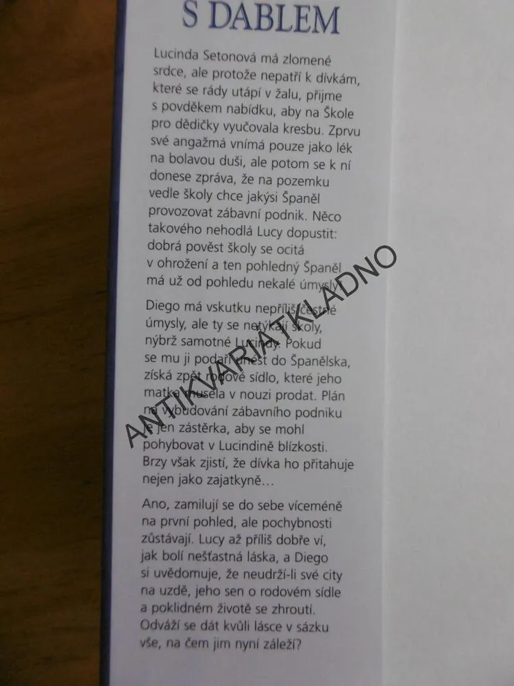 NESMLOUVEJ S ĎÁBLEM, SABRINA JEFFRIES