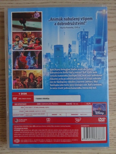 RAUBÍŘ RALF A INTERNET, DVD FILM