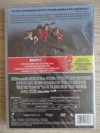 SPIDER-MAN, SPIDERMAN PARALELNÍ SVĚTY, DVD FILM